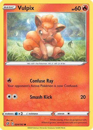 Vulpix 24/192 - SWSH02 Rebel Clash