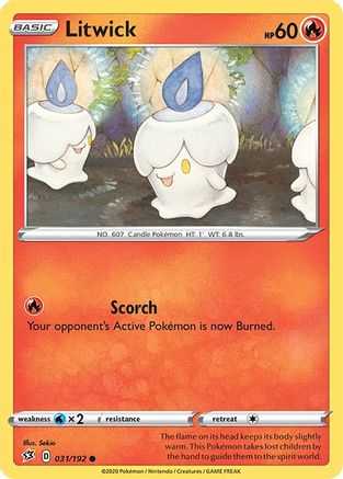 Litwick 31/192 - SWSH02 Rebel Clash