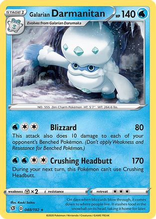 Galarian Darmanitan 48/192 - Rebel Clash