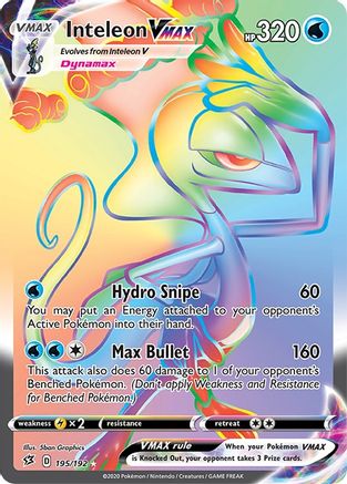 Inteleon VMAX 195/192 - Rebel Clash Holofoil