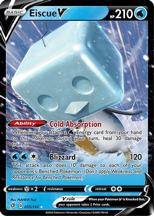 Eiscue V 55/192 - SWSH02 Rebel Clash Holofoil