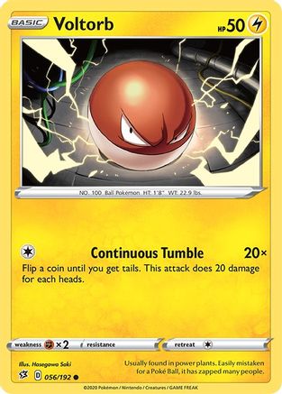 Voltorb 56/192 - Rebel Clash Reverse Holofoil