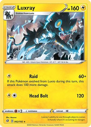 Luxray 62/192 - Rebel Clash Holofoil