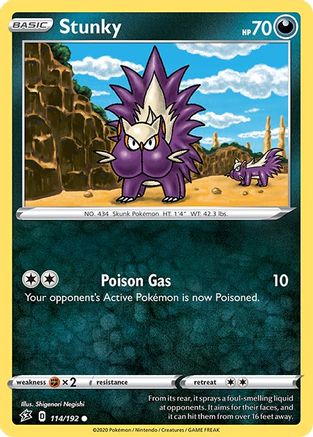 Stunky 114/192 - Rebel Clash Reverse Holofoil