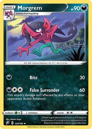 Morgrem 124/192 - Rebel Clash Reverse Holofoil