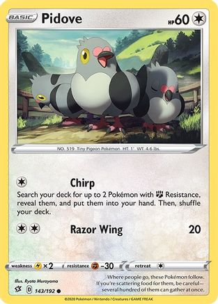 Pidove 143/192 - Rebel Clash Reverse Holofoil