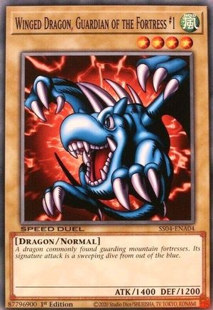 Winged Dragon, Guardian of the Fortress #1 (SS04-ENA04) - Speed Duel Decks: Match of the Millennium 1st Edition