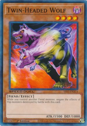 Twin-Headed Wolf (SS05-ENA14) - Speed Duel Decks: Twisted Nightmares 1st Edition