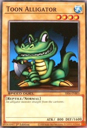 Toon Alligator (SS04-ENB03) - Speed Duel Decks: Match of the Millennium 1st Edition