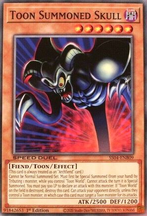 Toon Summoned Skull (SS04-ENB09) - Speed Duel Decks: Match of the Millennium 1st Edition