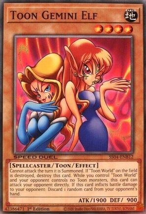 Toon Gemini Elf (SS04-ENB12) - Speed Duel Decks: Match of the Millennium 1st Edition