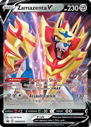 Zamazenta V - SWSH019 SWSH019/307 - SWSH Sword & Shield Promo Cards Holofoil