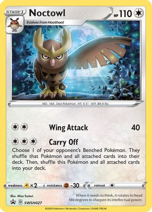 Noctowl SWSH027/307 - SWSH Black Star Promos Holofoil