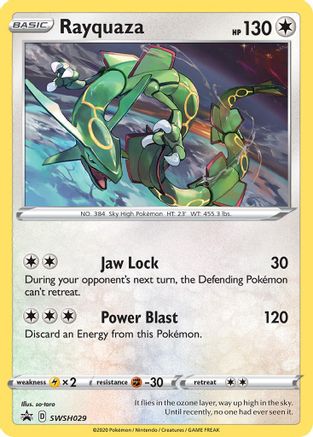 Rayquaza SWSH029/307 - SWSH Black Star Promos Holofoil