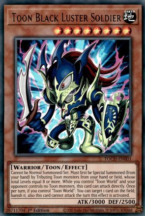 Toon Black Luster Soldier (TOCH-EN001) - Toon Chaos 1st Edition