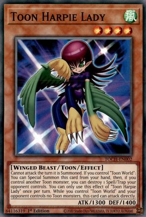 Toon Harpie Lady (TOCH-EN002) - Toon Chaos 1st Edition