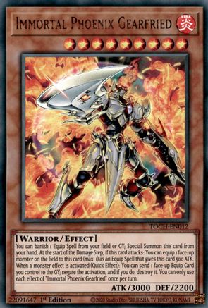 Immortal Phoenix Gearfried (TOCH-EN012) - Toon Chaos 1st Edition