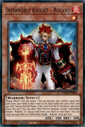 Infernoble Knight - Roland (TOCH-EN014) - Toon Chaos Unlimited