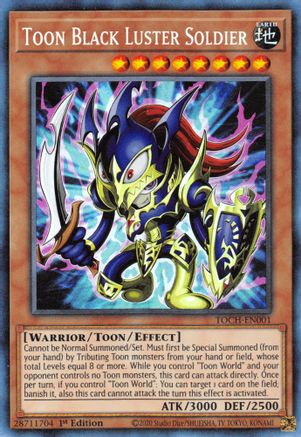 Toon Black Luster Soldier (CR) (TOCH-EN001) - Toon Chaos 1st Edition