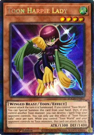 Toon Harpie Lady (CR) (TOCH-EN002) - Toon Chaos 1st Edition