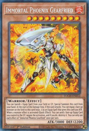 Immortal Phoenix Gearfried (CR) (TOCH-EN012) - Toon Chaos 1st Edition