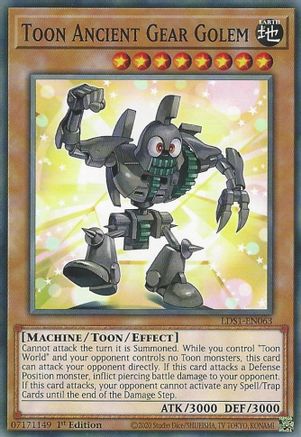 Toon Ancient Gear Golem (LDS1-EN063) - Legendary Duelists: Season 1 1st Edition