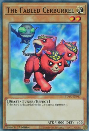 The Fabled Cerburrel (SDSA-EN017) - Structure Deck: Sacred Beasts 1st Edition