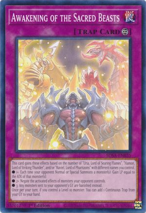 Awakening of the Sacred Beasts (SDSA-EN035) - Structure Deck: Sacred Beasts 1st Edition