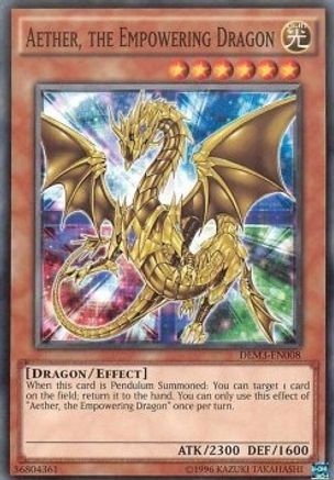 Aether, the Empowering Dragon (DEM3-EN008) - Demo Deck 2016 Unlimited