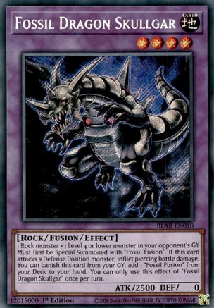 Fossil Dragon Skullgar (BLAR-EN010) - Battles of Legend: Armageddon 1st Edition