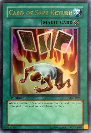 Card of Safe Return (LON-029) - Labyrinth of Nightmare 1st Edition