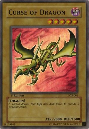 Curse of Dragon (LOB-066) - The Legend of Blue Eyes White Dragon 1st Edition