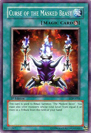 Curse of the Masked Beast (LON-016) - Labyrinth of Nightmare Unlimited