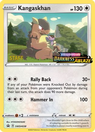 Kangaskhan - SWSH038 (Prerelease Promo) [Staff] SWSH038 - SWSH Sword & Shield Promo Cards Holofoil