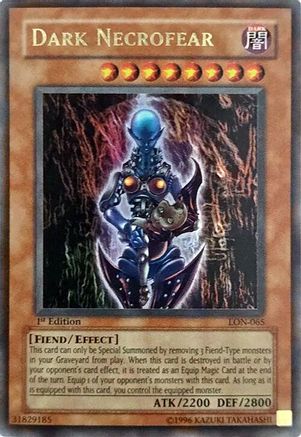 Dark Necrofear (LON-065) - Labyrinth of Nightmare 1st Edition