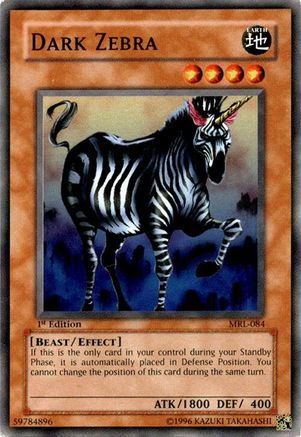 Dark Zebra (MRL-084) - Magic Ruler 1st Edition
