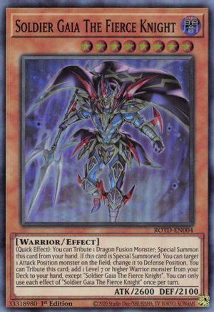 Soldier Gaia The Fierce Knight (ROTD-EN004) - Rise of the Duelist 1st Edition