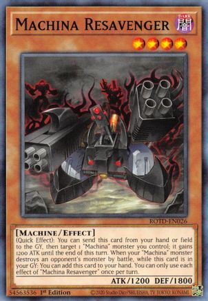 Machina Resavenger (ROTD-EN026) - Rise of the Duelist 1st Edition