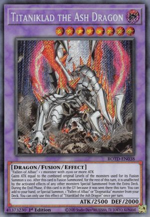 Titaniklad the Ash Dragon (ROTD-EN038) - Rise of the Duelist 1st Edition