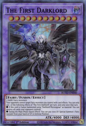 The First Darklord (ROTD-EN040) - Rise of the Duelist 1st Edition