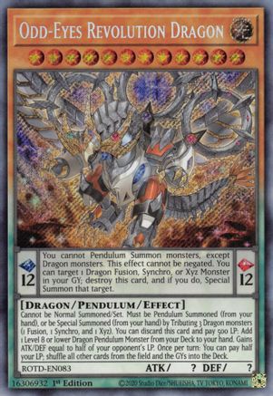 Odd-Eyes Revolution Dragon (ROTD-EN083) - Rise of the Duelist 1st Edition