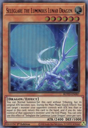 Seleglare the Luminous Lunar Dragon (ROTD-EN087) - Rise of the Duelist 1st Edition