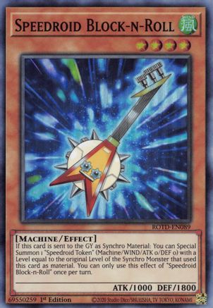 Speedroid Block-n-Roll (ROTD-EN089) - Rise of the Duelist 1st Edition