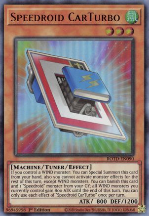 Speedroid CarTurbo (ROTD-EN090) - Rise of the Duelist 1st Edition