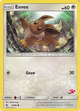 Eevee - 49/68 (#36 Charizard Stamped) 49 - Battle Academy