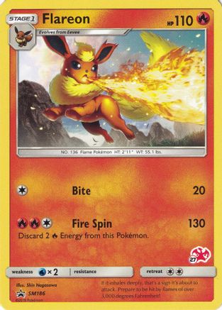 Flareon (#27 Charizard Stamped) SM186 - Battle Academy