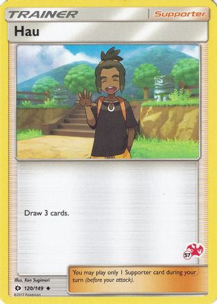 Hau - 120/149 (#57 Charizard Stamped) 120 - Battle Academy