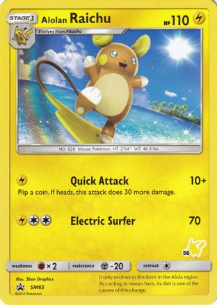 Alolan Raichu (#56 Pikachu Stamped) - SM65 - Battle Academy