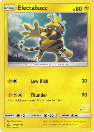 Electabuzz - 43/156 (#41 Pikachu Stamped) 43 - Battle Academy