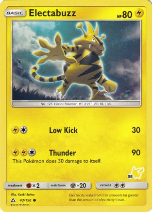 Electabuzz - 43/156 (#58 Pikachu Stamped) 43 - Battle Academy